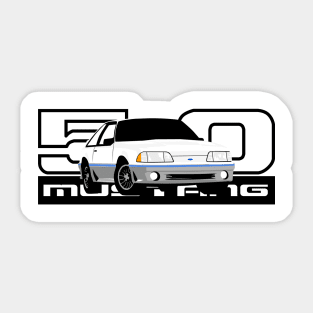 1987-90 Mustang GT Blue Stripe Light Sticker